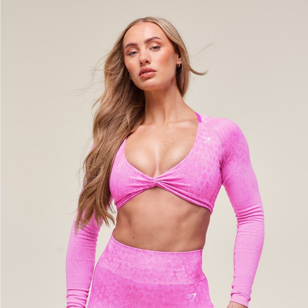 Gymshark Whitney Pink Long Sleeve Top